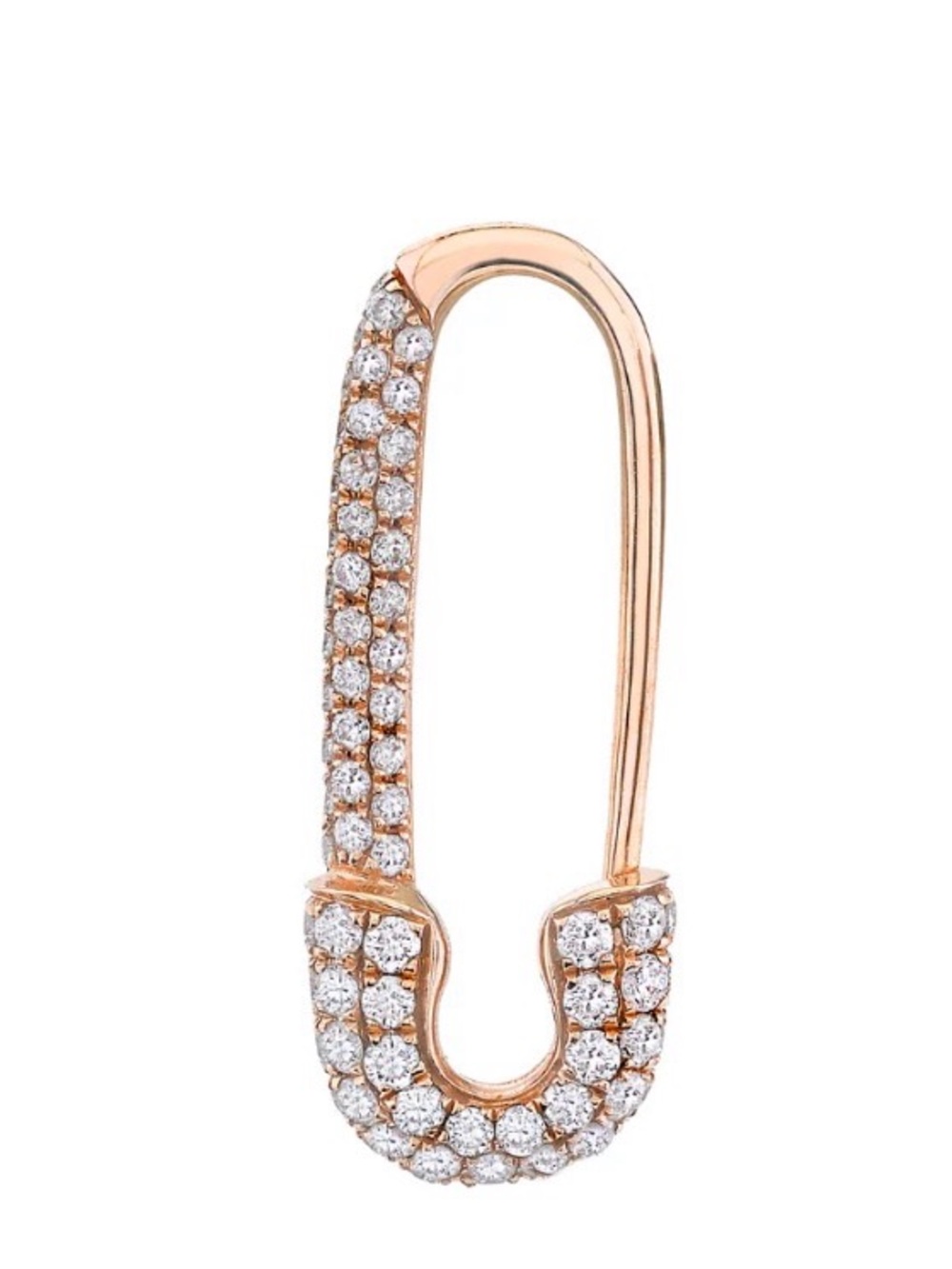Anita Ko MINI DIAMOND SAFETY PIN EARRING